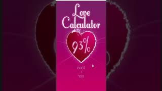 Love Calculator | Intriguing Game | Thrilling Online Gaming Experience #life  #lovegame #shorts