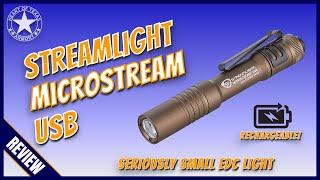 Crazy Small Rechargeable EDC Flashlight - Streamlight Microsteam USB