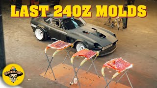 LAST SET OF MOLDS | MAKING CARBON FIBER 240Z FENDERS & VENTS | (EP #62)