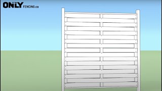 ONLY Fencing Basket Weave Fence Panel Instructions