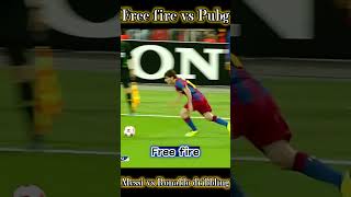 free fire vs pubg - messi vs ronaldo dribbling #ff #freefire