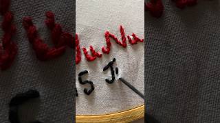 #handembroidery ||name embroidery for birthday gifts #shorts