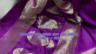 Banarasi semi katan soft silk sarees @Earthangelini