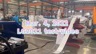 LGS C89 testing video light gauge steel roll forming machine