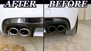 How To Clean Exhaust Tips in 30 Seconds With Cheap Household Cleaners!!