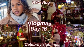 Vlogmas Day 16! NYC vlog, Celebrity Sightings