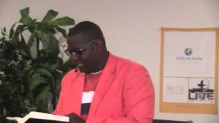 Pastor Sabra Johnson- illustrating the pain of the Cross