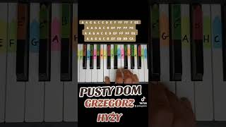 Jak zagrać Pusty dom - Grzegorz Hyży, piano tutorial, darmowe nuty #pianototurial #tutorial #pianino