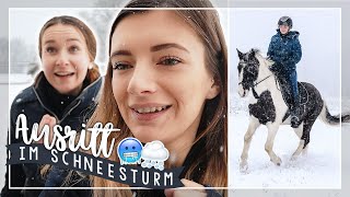 Ausritt im SCHNEESTURM 🥶🌬 // A&G HorseDiary