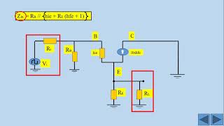 Cap. 45; Cálculo de condiciones estáticas y dinámicas en configuración Colector común para el BJT