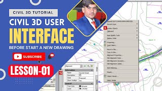 Civil 3D User Interface | Lesson 1 | Civil 3d Tutorial for Beginners