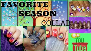 Youtubers nail art stamping weekly collabs | whats your favourite season |🌞 summer time ☀️