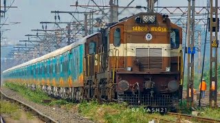 Pune WDG3A ALCO Twins || Vasco Patna Humsafar Special with Shiny Brand New Humsafar Coaches