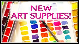 Art Supplies Haul and Watercolour Swatching