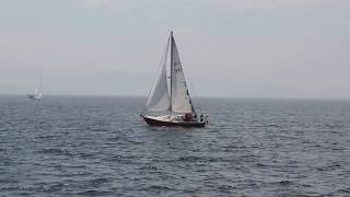 Sailboats in the Bay of Sept-Îles