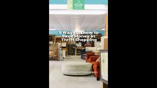 9 Ways To Save Money at Thrift Shopping