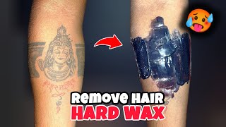 How To Tattoos Hair With Wax 🥵 | Hard Wax beans | How To Hair Remove Hard Wax Beans