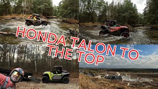 Honda Talon 1000x BEATS the Yamaha RMAX 1000 to the top #hondatalon #godeep #yamaha #canam #polaris