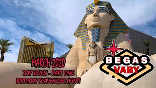 Begas Vaby! Vegas Vlog Day Seven (Part One) - Birthday scavenger hunt with big final prize!