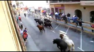 Cogida en segundo sábado de feria encierro