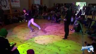 BBOY FACTORY 4 - 1/8 Final 1vs1 - Saga vs Solnik