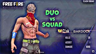 #DUO #VS #SQUAD #20KILLS #MVP 😱  🔥 🤯 #FREEFIRE