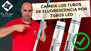 Te enseño como cambiar tubos fluorescentes por led sin necesidad de desmontar el balastro/reactancia