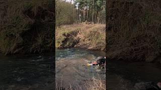 New KTM goes for a swim  #enduro #ktm #rivercrossing #ktm300 #ktm300tpi #crash