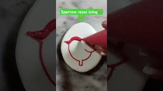 Sparrow royal icing🎊🎊🎊 #celebration #christmas #art #fun #royalicing #cookies #business #sweet