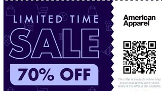 American Apparel coupon code| American Apparel Discount Code