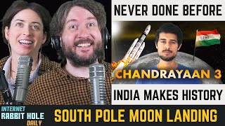 India Makes History! | Chandrayaan 3 Lunar Landing REACTION | Dhruv Rathee | irh daily