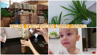 NOVIDADES CHEGANDO! VAMOS FAZER UM JARDIM NOVO, FIZ ARRANJO PARA A MESA |Amanda Maria