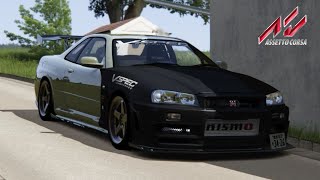 Assetto Corsa - Nissan Skyline GT-R R34 V-SPEC Performance (Test Drive) [HD]