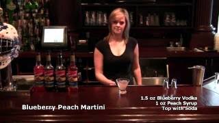 Blueberry Peach Martini - with Torani Peach Syrup