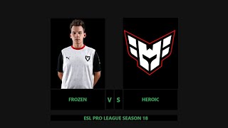 frozen VS HEROIC in LESS than 2 MINUTES | Highlights from MOUZ vs HEROIC | ESL PRO LEAGUE SEASON 18