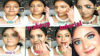 Step by step makeup tutorial in hindi/pride makeup🌈💛💙💄rainbow colourful eyes/#MAKEUPSTORIESBYMANJEET