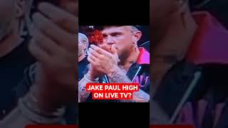 Jake Paul high at his brothers fight? #loganpaul #jakepaul #dillondanis #drugs #high #funny #shorts