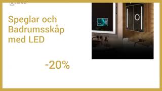 Artforma - Spegel Med LED-Belysning - BlackWeek 20%