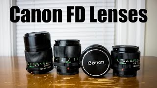 CANON FD LENSES | Great Bargain 35mm Film Lenses