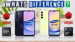 SAMSUNG A15 5G VS SAMSUNG A25 5G | FULL SPEC DETAILED COMPARISON ❤️‍🔥 SATISFYING REVIEW 📱