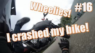 Wheelie practice | You dropped it! | I CRASHED my bike!