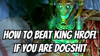 How to BEAT KING HROFL If you are Dogshit - God of War Ragnarok PS5 60 fps