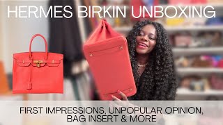 My First Hermes Birkin Bag Unboxing | Hermes Birkin 35 First Impressions | Unpopular Opinion