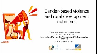 Gender-based Violence and Rural Development Outcomes