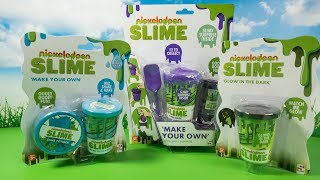 Nickelodeon slijm maken en Glow in the dark uitpakken