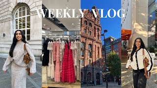 Week in my life 🖤 bridesmaid dresses, new routine & city trips