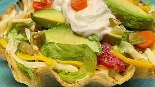 TACO SALAD | EDIBLE BOWL | DELICIOUS | QUICK & EASY | SIMPLE