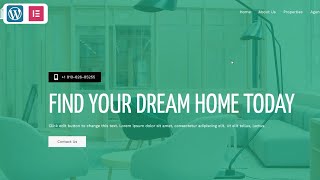 How to Create Real Estate Website In Wordpress Using Elementor