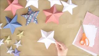 3D Paper Stars