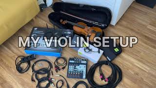 Violin Setup Live Performance